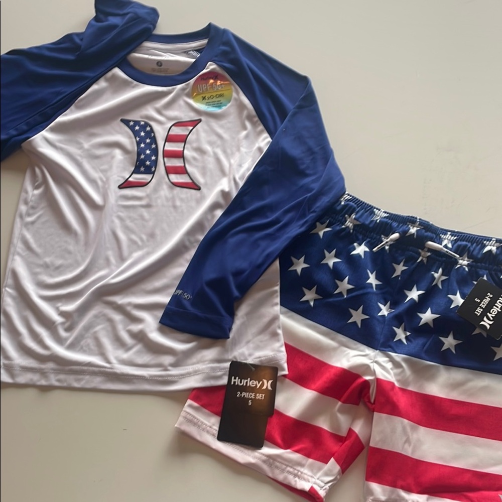 Hurley Kids' Patriotic Swim Set